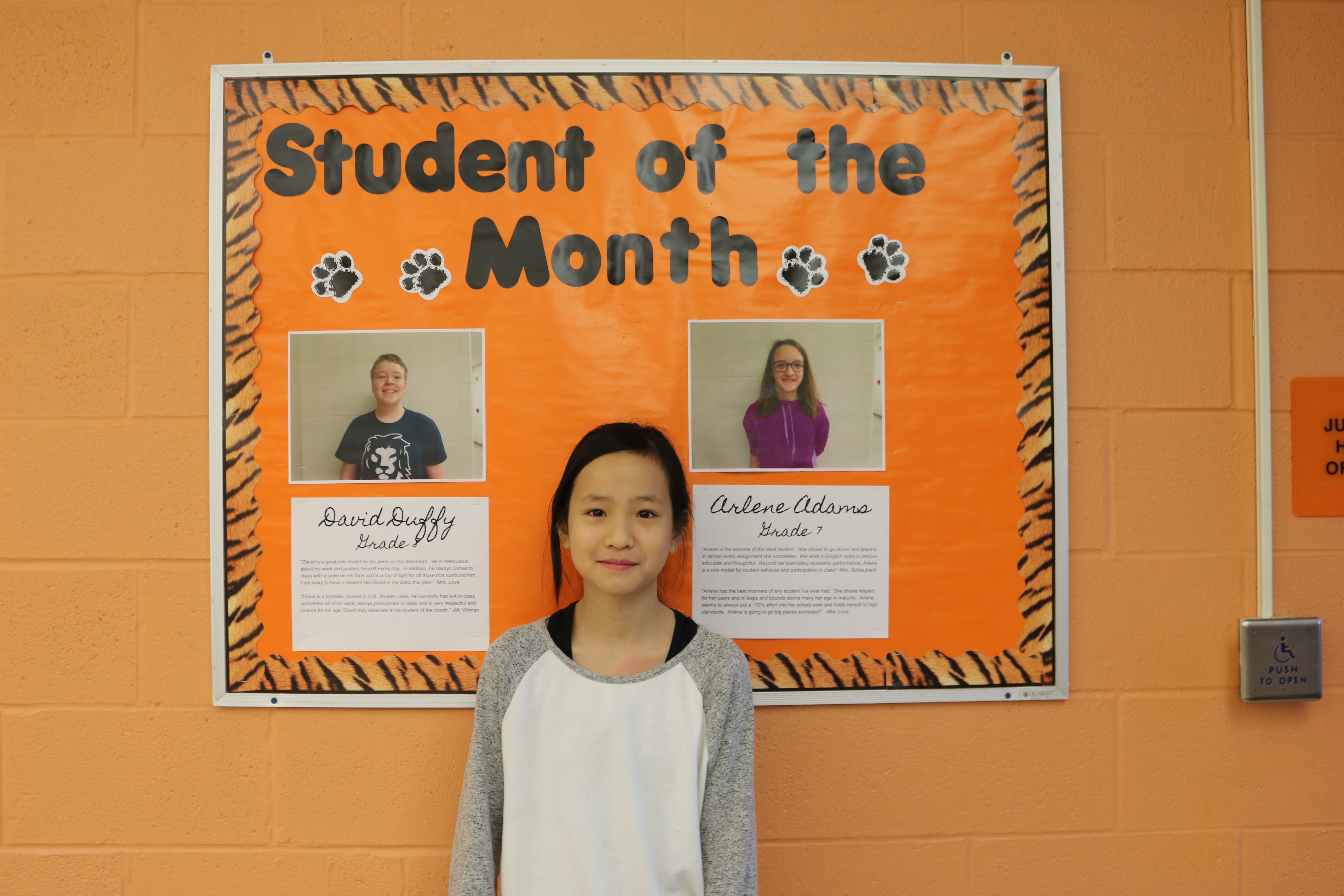 nfevsd jh hs student of the month